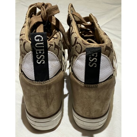 Guess Sneakers for Women, Golden High Top - Picture 4 of 10